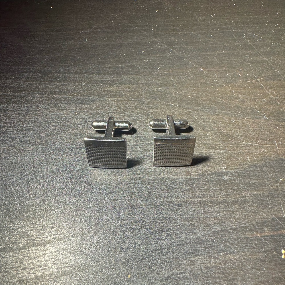Silver Toned Square Cufflinks